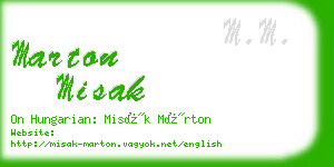 marton misak business card